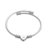 Heart-shaped Stainless Steel Wire Bracelet