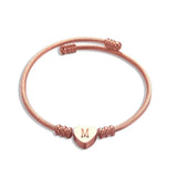 Heart-shaped Stainless Steel Wire Bracelet