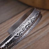 Wolf Head Stainless Steel Bangle for Men