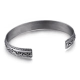 Wolf Head Stainless Steel Bangle for Men