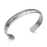 Wolf Head Stainless Steel Bangle for Men
