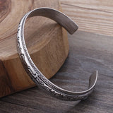 Wolf Head Stainless Steel Bangle for Men
