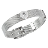 Stainless Steel Woman Bracelet Bangle CZ Roman Letter Engraving