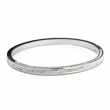 Stainless Steel Women Bangles Bracelets CZ Crystals Cuff Wristband