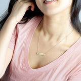 Personalized Stainless Steel Women Necklace with Pet Portrait & Name Engraving