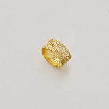Stainless Steel Women's Waterproof Crown Rings