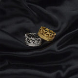 Stainless Steel Women's Waterproof Crown Rings