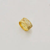 Stainless Steel Women's Waterproof Crown Rings