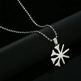 Stainless Steel Yezidi Lalish Pendant Necklaces Yazidis Symbol Jewelry