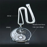 Yin Yang Tai Chi Gossip Necklace for Women/Men