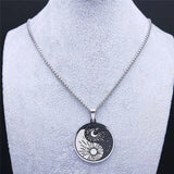 Yin Yang Tai Chi Gossip Necklace for Women/Men