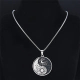Yin Yang Tai Chi Gossip Necklace for Women/Men