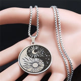 Yin Yang Tai Chi Gossip Necklace for Women/Men