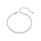 Stainless Steel Zircon Anklet Women's Birthday Gift Jewelry