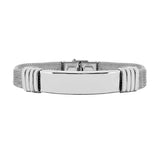 Engraved Stainless Steel Bracelet for Men