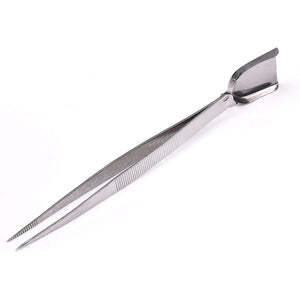 Stainless Steel Gem Clip Tweezers with Shovel Diamond - Jewelry Tool