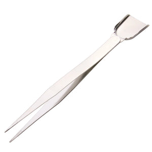Stainless Steel Gem Clip Tweezers with Shovel Diamond - Jewelry Tool