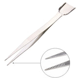 Stainless Steel Gem Clip Tweezers with Shovel Diamond - Jewelry Tool