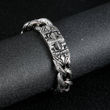 Men's Stainless Steel Symbol Bracelet 225 Mm Mysterious O-chain