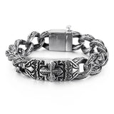 Men's Stainless Steel Symbol Bracelet 225 Mm Mysterious O-chain