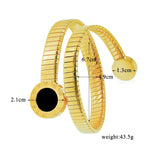 Stainless Titanium Steel Bracelet Open Cuff Bracelets for Women