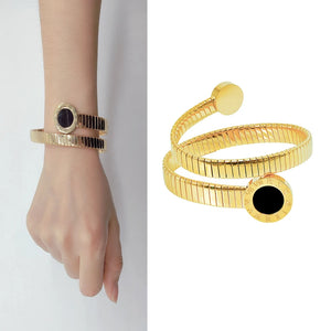 Stainless Titanium Steel Bracelet Open Cuff Bracelets for Women