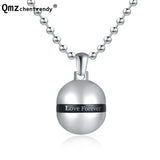 Stainless Titanium 'Love Forever' Perfume Bottle Locket Necklace