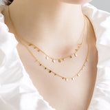 18k Sequin Coin Tassel Choker Necklace Moon Star Collares Jewelry