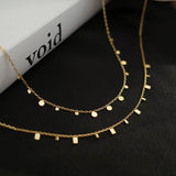 18k Sequin Coin Tassel Choker Necklace Moon Star Collares Jewelry