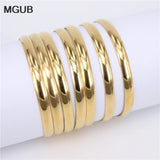 Stainless Steel 6mm 7pcs Bangle Set for Kids LH687