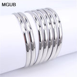 Stainless Steel 6mm 7pcs Bangle Set for Kids LH687
