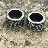 8mm Stainless Steel Leaf Spacer Beads Jewelry Findings