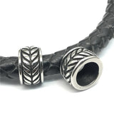 8mm Stainless Steel Leaf Spacer Beads Jewelry Findings