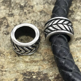 8mm Stainless Steel Leaf Spacer Beads Jewelry Findings