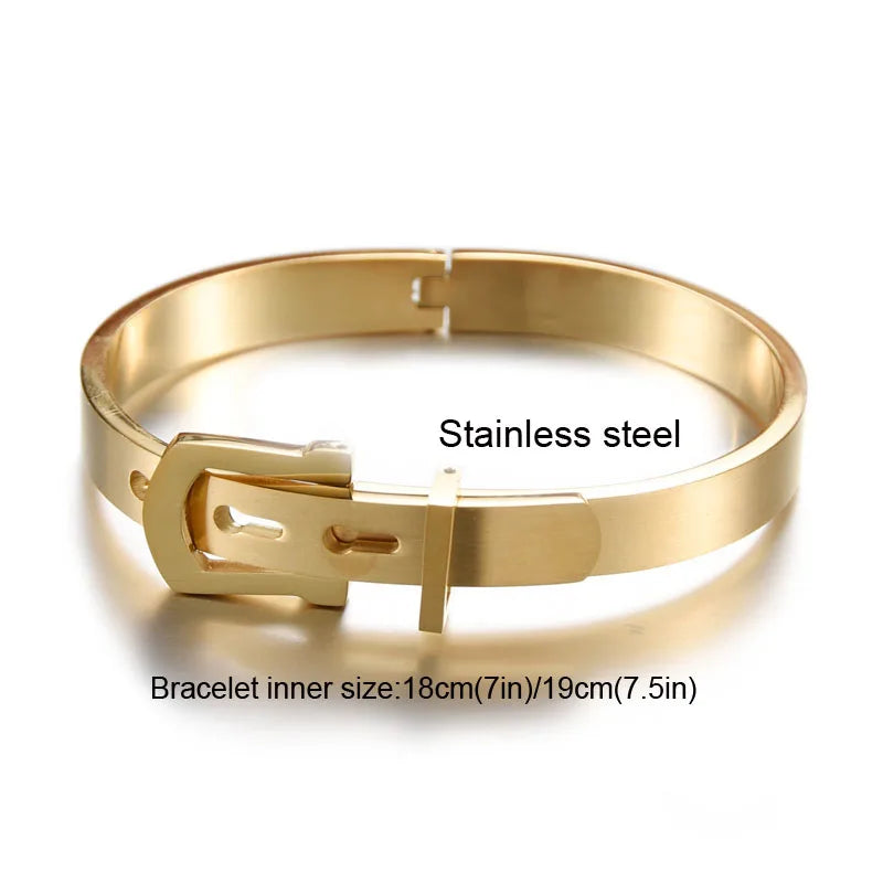 Stainless Steel Bangle for Men - Titanium Steel Bracelet