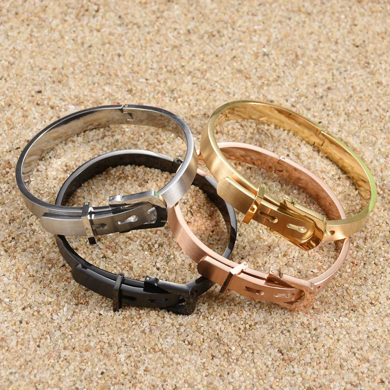 Stainless Steel Bangle for Men - Titanium Steel Bracelet
