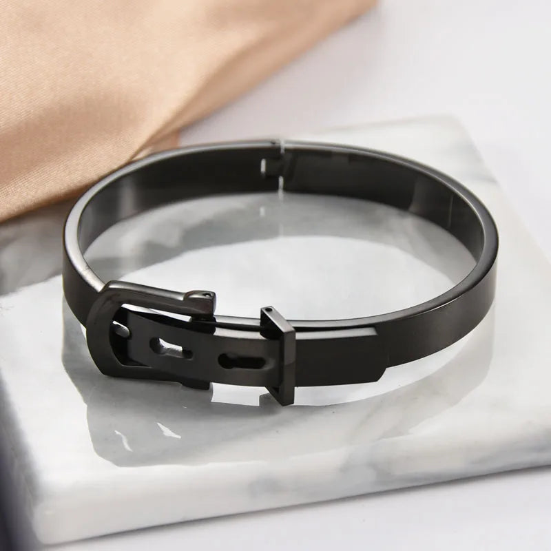 Stainless Steel Bangle for Men - Titanium Steel Bracelet