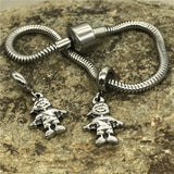 Stainless Steel Boy and Girl Pendant Charms for Jewelry Making