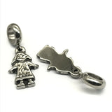 Stainless Steel Boy and Girl Pendant Charms for Jewelry Making