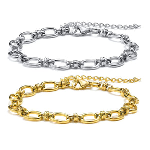 Stainless Steel Charm Bracelet for Women Wedding Party