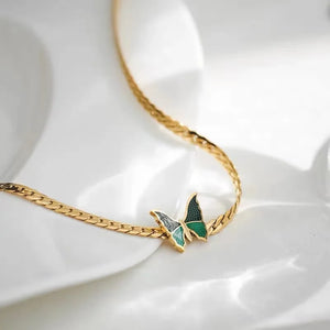 Gradient Butterfly Chokers Necklace For Women