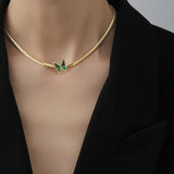 Gradient Butterfly Chokers Necklace For Women