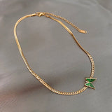 Gradient Butterfly Chokers Necklace For Women
