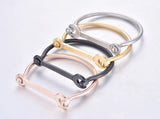 Stainless Steel D Wrench Spanner Detent Lever Tool Horseshoe Bracelet