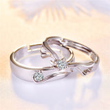 Stainless Steel Engagement & Promise Ring Set