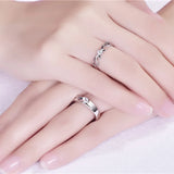 Stainless Steel Engagement & Promise Ring Set