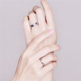 Stainless Steel Engagement & Promise Ring Set