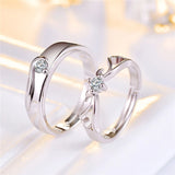 Stainless Steel Engagement & Promise Ring Set