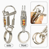 Colorful Engraved Charm Keychain, Men's Trinket Style