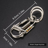Colorful Engraved Charm Keychain, Men's Trinket Style